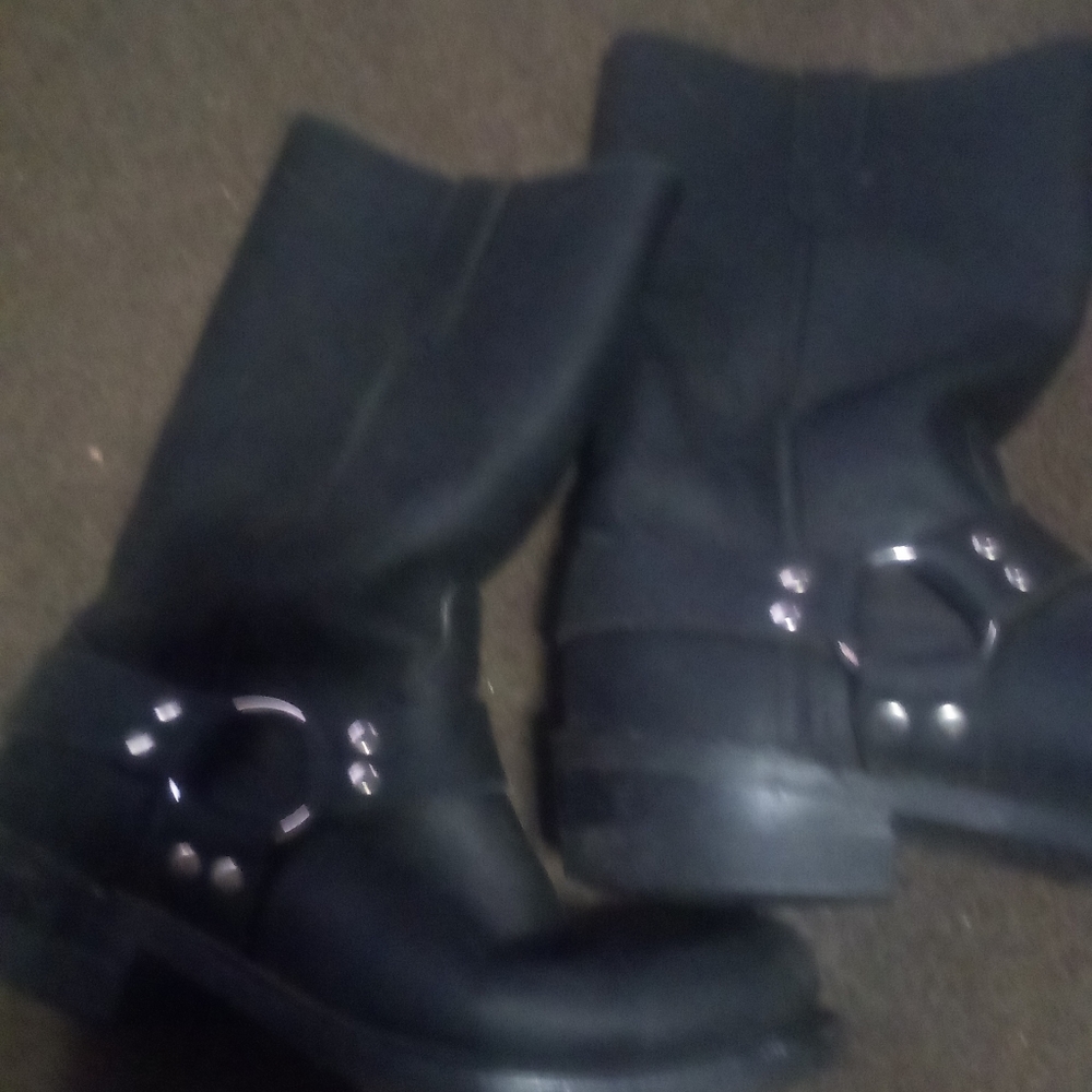 Womans motorcycle boots sz8